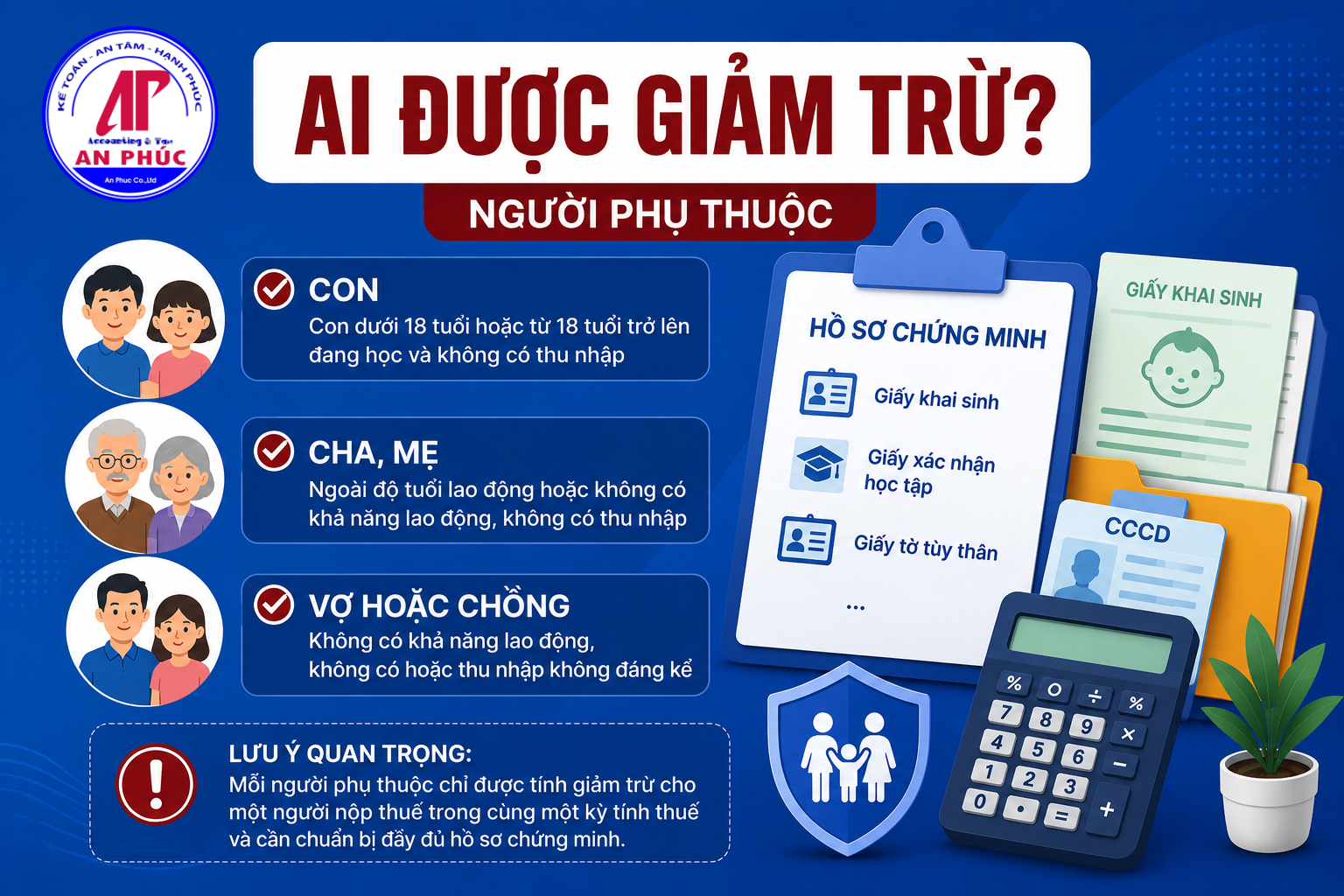 Ai được giảm trừ