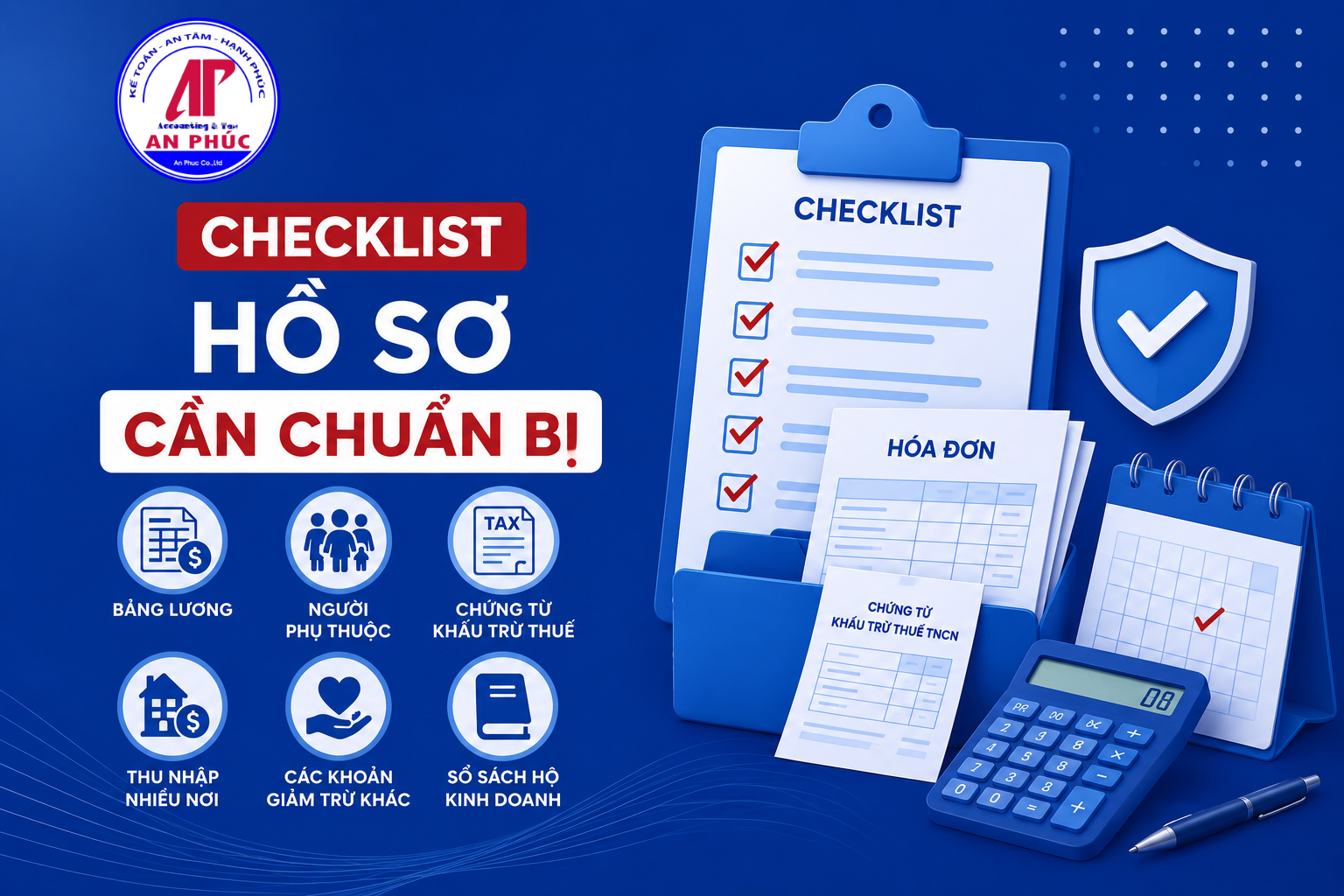 Checklist hồ sơ, chứng từ cần chuẩn bị