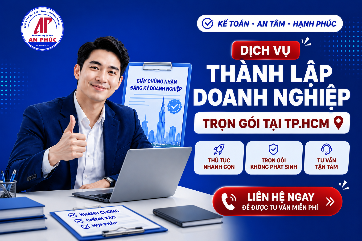 Dịch vụ thành lập doanh nghiệp trọn gói tại TP.HCM