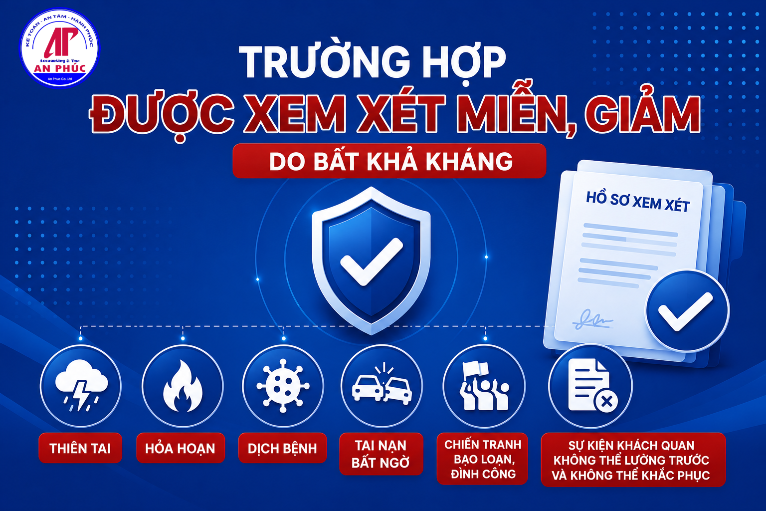 Trường hợp bất khả kháng được xem xét miễn, giảm