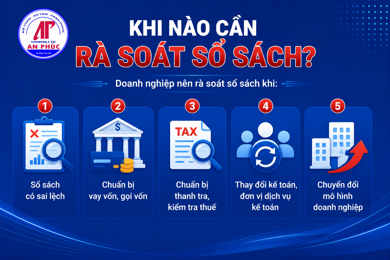 Khi nào cần rà soát sổ sách