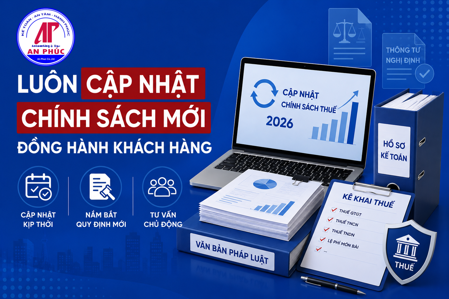 Hơn một thập kỷ hoạt động trong lĩnh vực kế toán - thuế, An Phúc đã đồng hành cùng hàng trăm doanh nghiệp và hộ kinh doanh tại TP.HCM, từ những đơn vị mới khởi nghiệp với vài nhân sự cho đến các doanh nghiệp đã mở rộng quy mô, có nhiều chi nhánh hoạt động. Hành trình này không chỉ là câu chuyện về số liệu, sổ sách, mà còn là câu chuyện về sự tin tưởng được xây dựng qua từng năm tháng đồng hành thực sự cùng khách hàng. Khởi đầu từ những điều đơn giản nhất An Phúc bắt đầu hành trình của mình bằng việc phục vụ những khách hàng đầu tiên là các hộ kinh doanh nhỏ, doanh nghiệp mới thành lập tại TP.HCM - những đối tượng thường gặp nhiều bỡ ngỡ nhất với các thủ tục pháp lý, kế toán, thuế. Từ việc hỗ trợ hoàn thiện hồ sơ đăng ký kinh doanh đầu tiên, đến việc kiên trì đồng hành qua nhiều lần thay đổi chính sách thuế, An Phúc dần xây dựng được uy tín dựa trên sự tận tâm và chính xác trong từng công việc. Đồng hành qua nhiều giai đoạn thay đổi chính sách Trong hơn 10 năm hoạt động, ngành thuế Việt Nam đã trải qua nhiều lần cải cách lớn - từ việc số hóa hóa đơn, chuyển đổi phương pháp thuế khoán sang kê khai cho hộ kinh doanh, đến cuộc cải cách toàn diện năm 2026 với Luật Thuế thu nhập cá nhân mới, Luật Quản lý thuế mới và hàng loạt nghị định, thông tư liên quan. Ở mỗi giai đoạn chuyển đổi, An Phúc luôn chủ động cập nhật sớm, giúp khách hàng không bị động, tránh những rủi ro pháp lý không đáng có khi quy định thay đổi. Sự tin tưởng được xây dựng từ chi tiết nhỏ Nhiều khách hàng gắn bó với An Phúc không chỉ vì chất lượng dịch vụ kế toán chính xác, đúng hạn, mà còn vì sự đồng hành thực chất trong những thời điểm khó khăn - khi doanh nghiệp gặp vướng mắc với cơ quan thuế, khi cần tư vấn hướng xử lý cho một tình huống pháp lý phức tạp, hoặc đơn giản là khi cần một lời tư vấn thẳng thắn trước một quyết định kinh doanh quan trọng. Chính sự đồng hành lâu dài này đã giúp nhiều khách hàng của An Phúc phát triển từ hộ kinh doanh nhỏ trở thành doanh nghiệp có quy mô, từ một công ty mới thành lập trở thành đơn vị hoạt động ổn định nhiều năm. Giá trị cốt lõi xuyên suốt hành trình Chính xác: Đặt sự chính xác trong từng con số, từng tờ khai lên hàng đầu, vì đây là nền tảng cho mọi quyết định kinh doanh của khách hàng. Cập nhật: Luôn chủ động nắm bắt các thay đổi pháp luật mới nhất để tư vấn kịp thời, không để khách hàng bị động trước những quy định mới. Đồng hành thực chất: Không chỉ dừng ở việc hoàn thành nghĩa vụ báo cáo, mà thực sự lắng nghe và hỗ trợ khách hàng trong những tình huống khó khăn. Minh bạch: Rõ ràng trong báo giá, trong quy trình làm việc, xây dựng mối quan hệ hợp tác dựa trên sự tin tưởng lâu dài. Hướng tới chặng đường tiếp theo Bước sang giai đoạn mới của ngành thuế Việt Nam với nhiều thay đổi mang tính bước ngoặt trong năm 2026, An Phúc tiếp tục xác định vai trò của mình không chỉ là đơn vị cung cấp dịch vụ kế toán - thuế, mà là người đồng hành đáng tin cậy giúp khách hàng tự tin thích ứng với mọi thay đổi, tập trung vào việc phát triển hoạt động kinh doanh cốt lõi của mình. Nếu bạn đang tìm kiếm một đối tác kế toán - thuế đồng hành lâu dài, không chỉ làm đúng số liệu mà còn thực sự thấu hiểu hành trình phát triển của doanh nghiệp bạn, hãy để An Phúc được lắng nghe và tư vấn miễn phí ngay hôm nay
