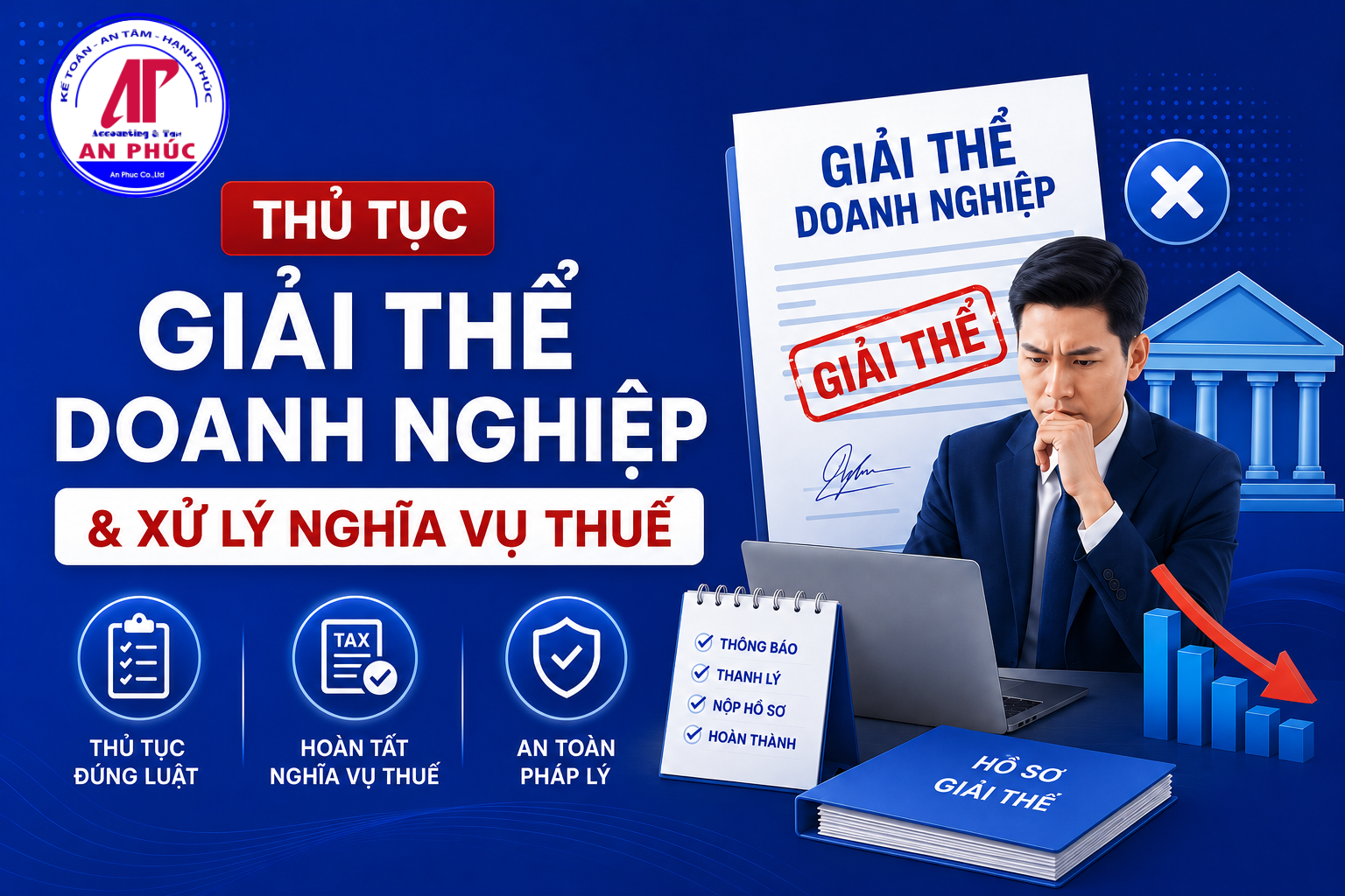 Thủ tục giải thể doanh nghiệp & xử lý nghĩa vụ thuế