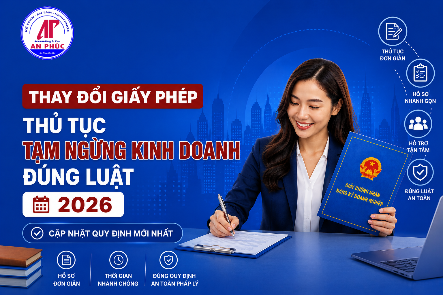 Thủ tục thay đổi giấy chứng nhận đăng ký doanh nghiệp 2026